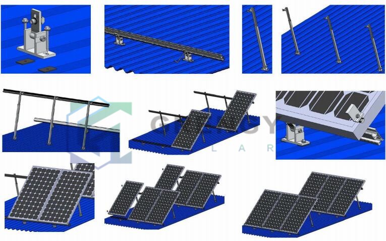 Quick mount solar mounting roof system