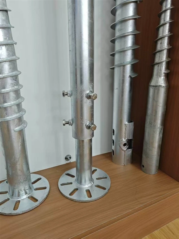 Adjustable Ground Screw Anchor For Solar Power Plant factory