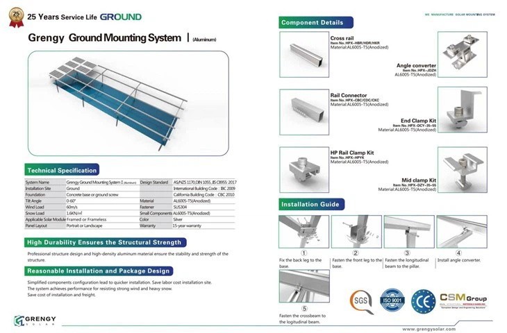 Aluminum Solar Ground Mounting Systems | Durable Racking For Solar Panels