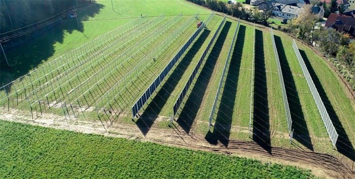 Bifacial Solar Fence Mounting