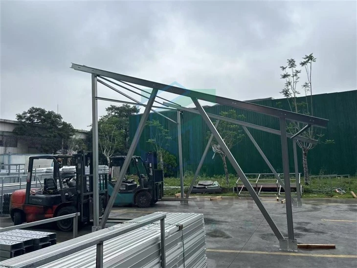 Long Life Zn-Al-Mg Solar Carport Frames | Sustainable PV Mounting Solutions