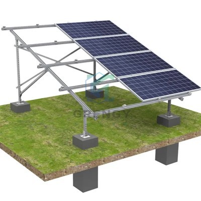 Betonga asoslangan tuproqli alyuminiy PV o'rnatish braketi