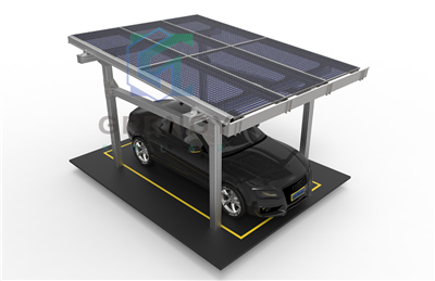 Quyosh suv o'tkazmaydigan Carport o'rnatilgan nurli ustun
