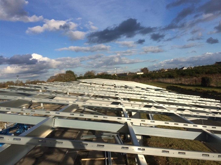 T Shaped Steel Carport For Solar Panels
