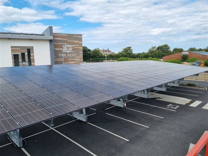 T Shaped Steel Carport For Solar Panels